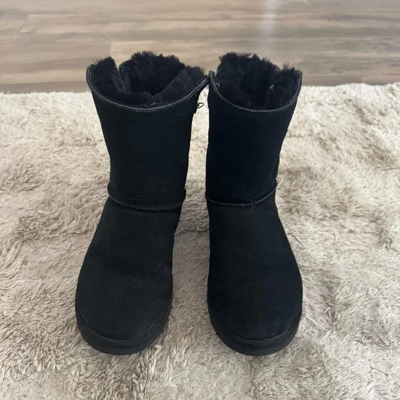 UGG Black Classic Short Sparkle Chain Zip Boots - Picture 7 of 11